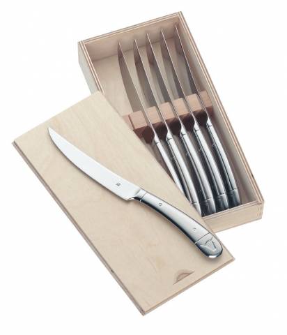 Steakové nože v drevenej krabici 6ks