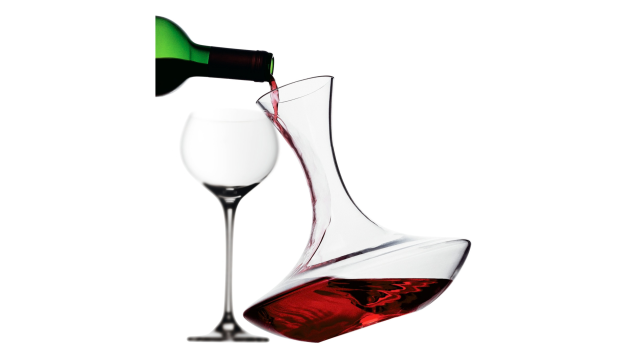 Karafy a poháre na víno