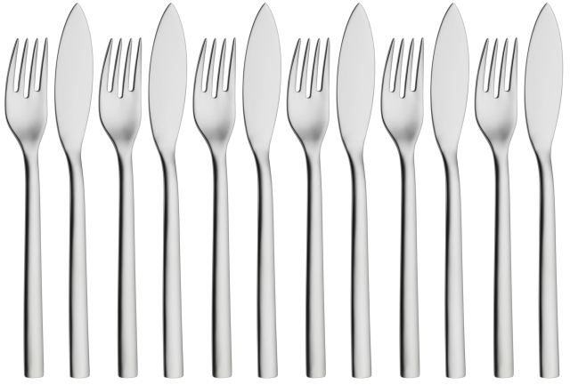 Príbory na ryby Nuova 12ks