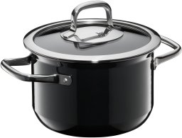 Hrniec vysoký FUSIONTEC Compact čierny Ø 18 cm